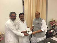 Neeraj Shekhar,Yashwant Singh and Rajnath Singh